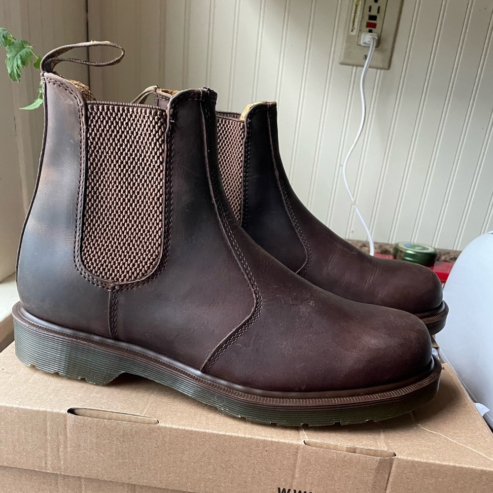 Dr Marten Gaucho Crazy horse leather chelsea boots Womens 10 Men 9